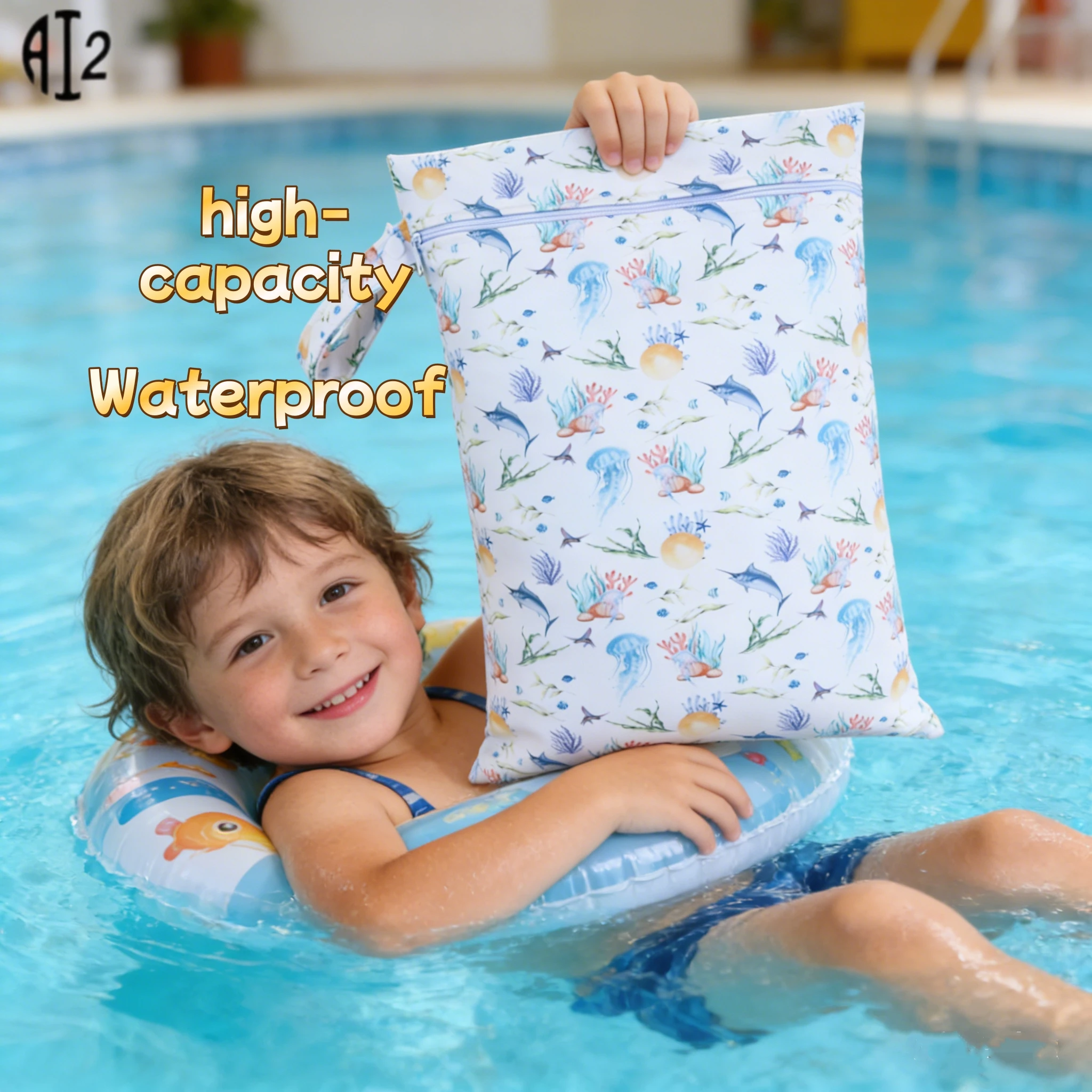 

Waterproof Diaper Bag Wet Dry Bag For Swimming&Gym Portable Mommy Bag Renewable Fabrics Children's Swimming Bag