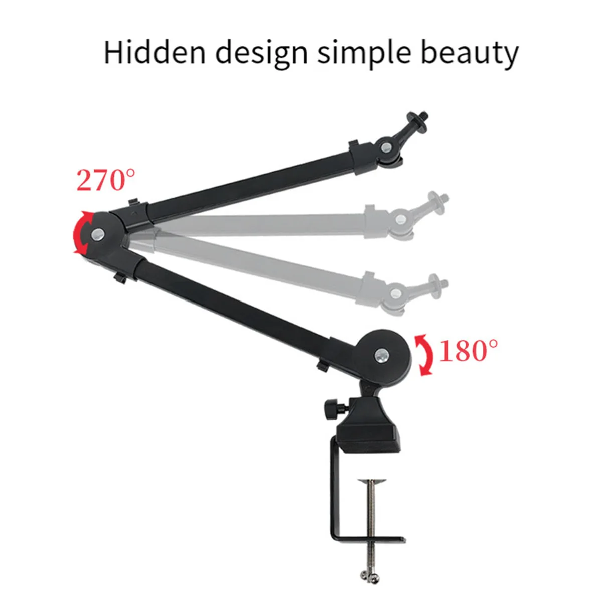 Heavy Duty Microphone Arm Stand Adjustable and Foldable for Studio and Live Performances YDH