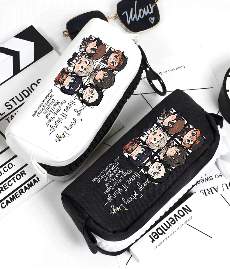 Anime Bungo Stray Dogs Dazai Osamu Nakahara Chuya Cosplay Pencil Box High-capacity Writing Case School Supplies Halloween Xmas