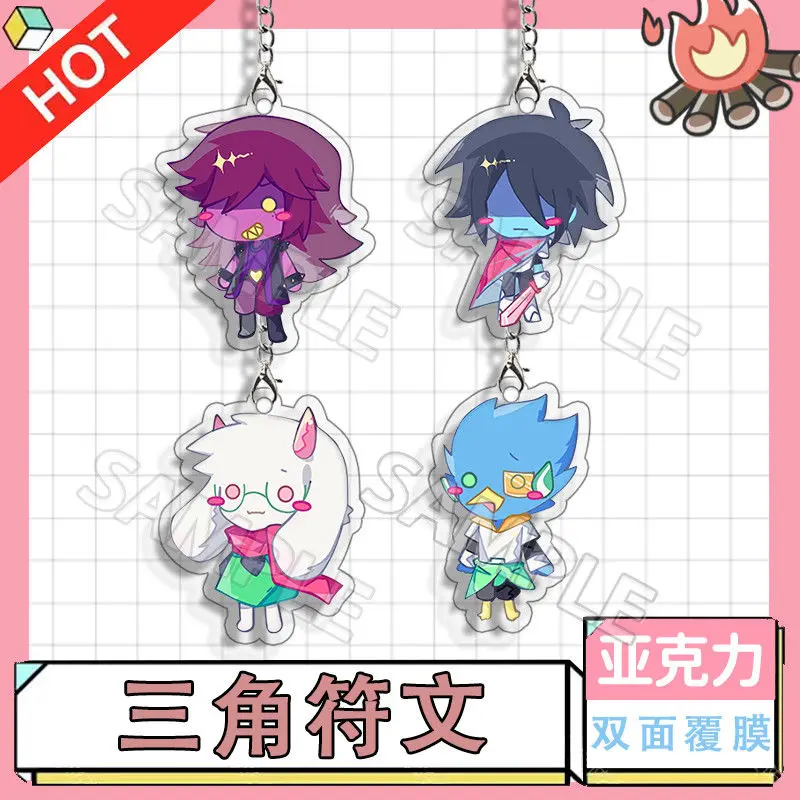 Deltarune anime chaveiro kris susie ralsei diy criativo acessórios sacos chaveiro amigo crianças presentes requintados coleção ornamento