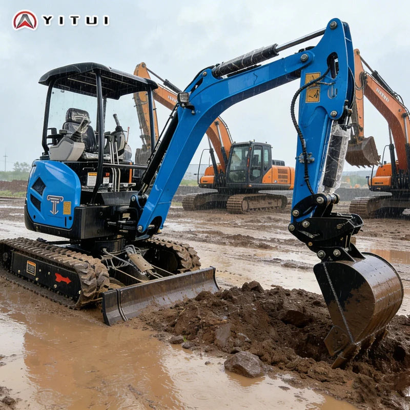 

Мини-экскаватор 2026 года, 2,0 тонны, двигатель Kubota Euro 5, многофункциональный компактный экскаватор для фермы, сада и малых строительных работ, на заказ