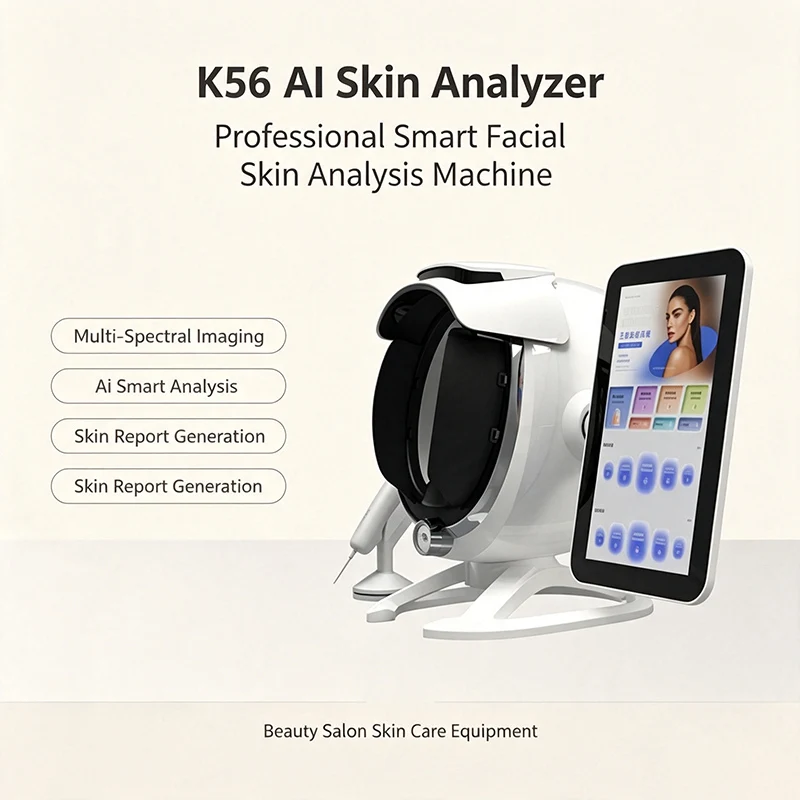 Professional Skin Scalp Analyzer K56 15.6 Inch Display With Moisture Test Microscopic Detection Beauty Hair Salon Aesthetic Use