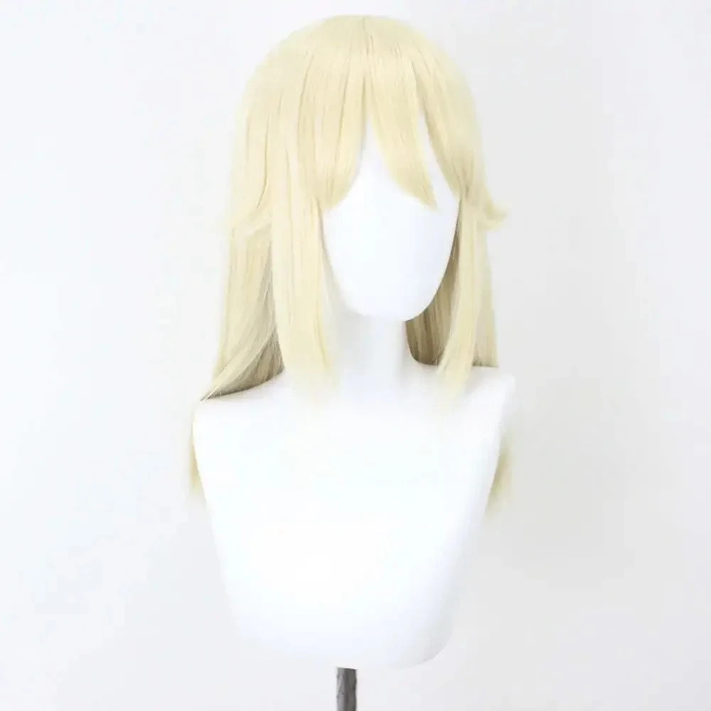 STRIVE Ramlethal Valentine Golden Cosplay Wig Heat Resistant Synthetic Hair Wigs view 2
