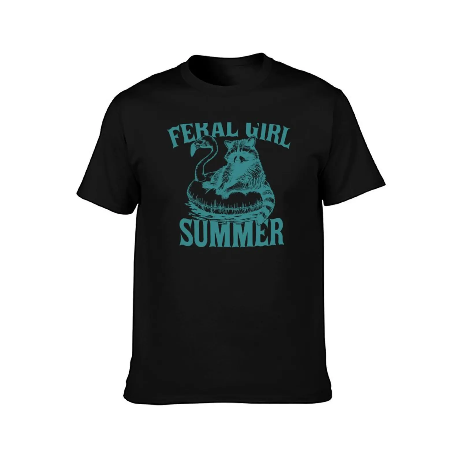 Feral Girl Summer Raccoon Shirt, Funny Meme Raccoon T Shirt, Feral Shirt, Cowgirl Western Rodeo Funny T-Shirt