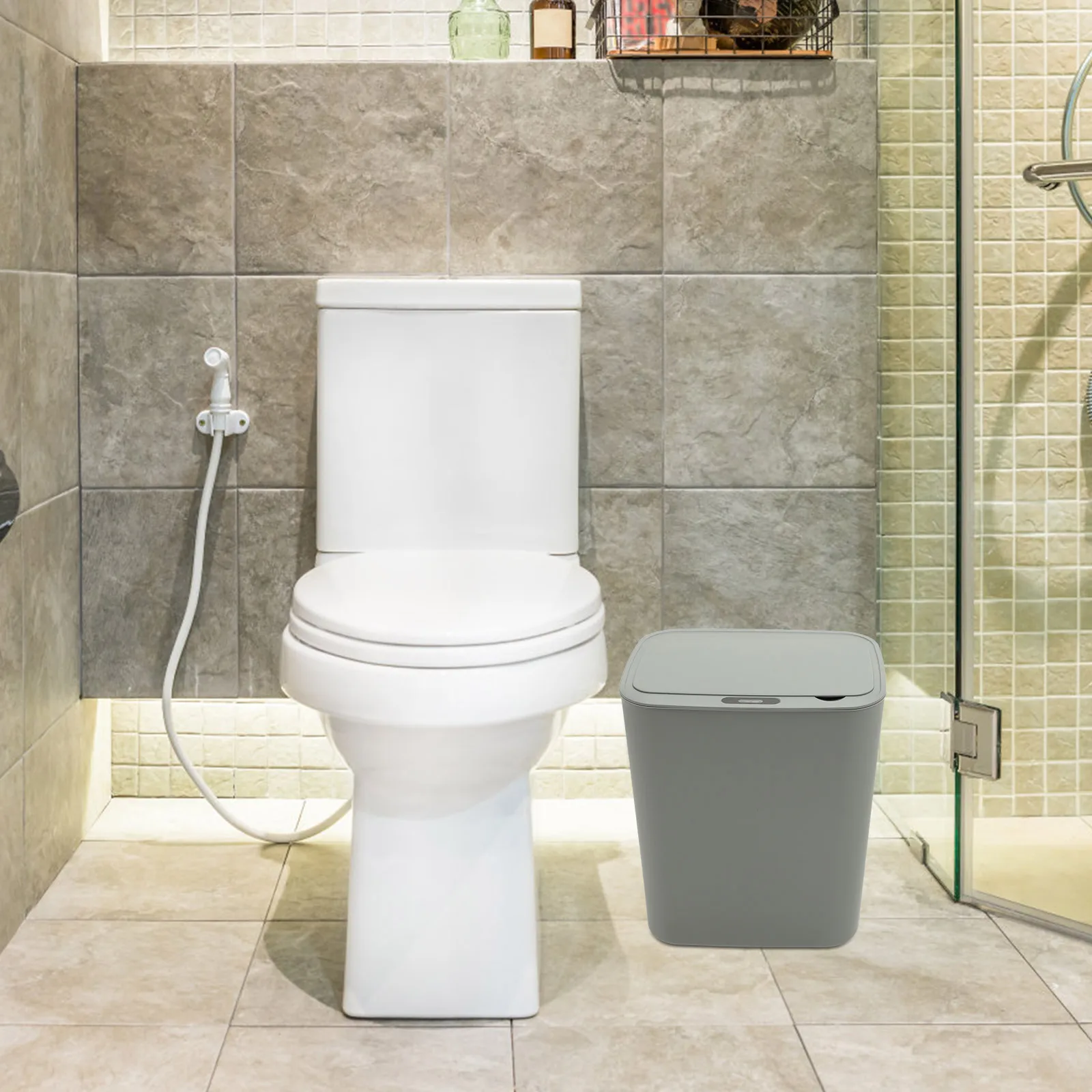 

1 шт. умный мусорный бак 15л автоматический датчик мусорная корзина для дома, отеля, общежития, индукционная мусорная корзина, тихая работа, длительный срок службы