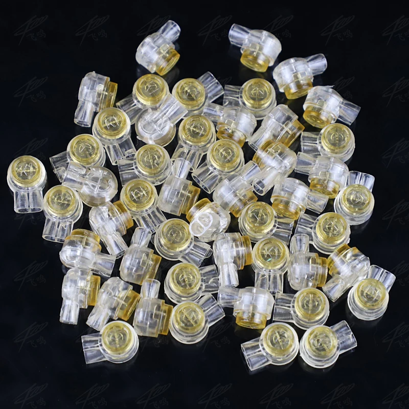 50pcs Rj45 Connector Crimp Connection Terminals K1 K2 K3 Connector Waterproof Wiring Ethernet Cable Telephone Cord Terminals