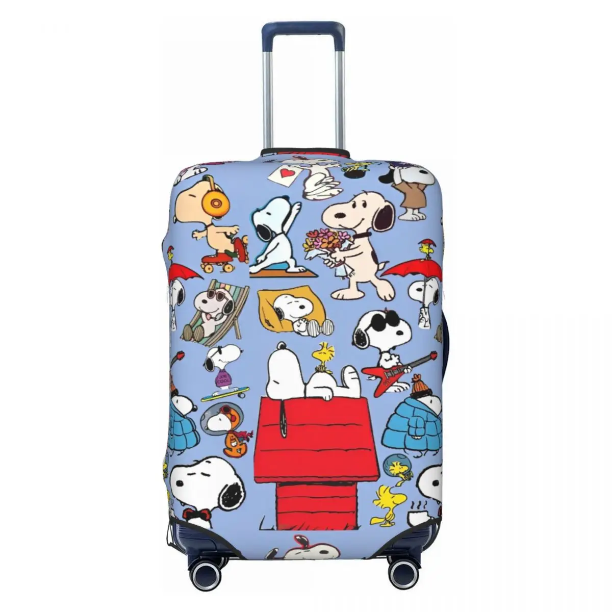 MINISO Snoopy Print Suitcase Cover Travel Protector Holiday Useful Luggage Accesories