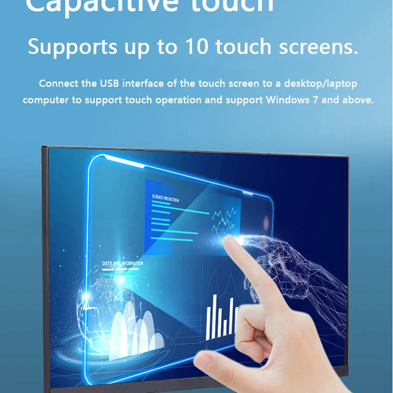 Imagem -03 - Polegada Lcd Touch Screen Monitores Gamer 1920*1080p Hdmi Compatiable Monitor pc para Laptop hd Gaming Computer Display para Desktop 24