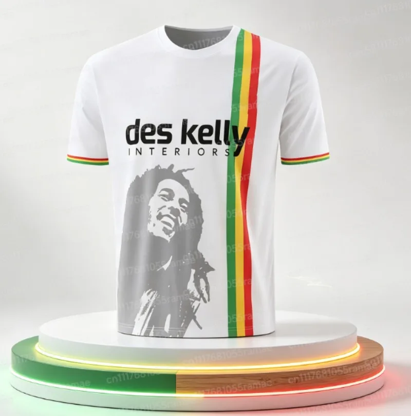 2026-27 3D Printed Bohemian Soccer Shirt Retro Football Shirt 2026 Summer Breathable Quick-dry T-shirt Y2K Style FamilyMatching