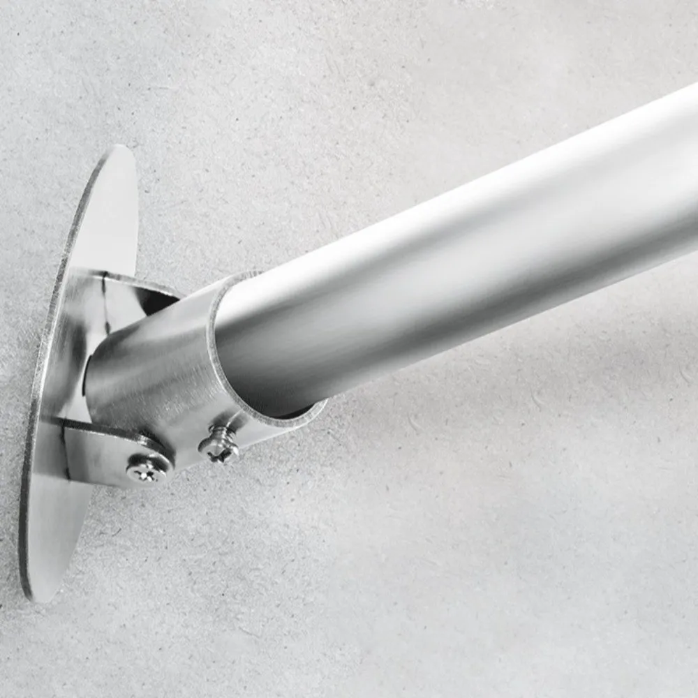 Stainless Steel Flange Seat Bracket Hardware Fitting Heavy Duty Tube Holder Bracket Rotatable Round Tube Mounting Bracket