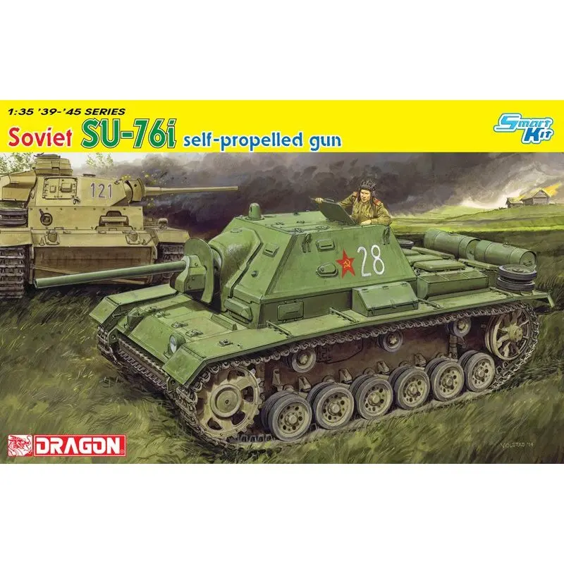 DRAGON 6838 1/35 Soviet Su-76i Self-Propelled Gun - Scale Assemble Model Kit