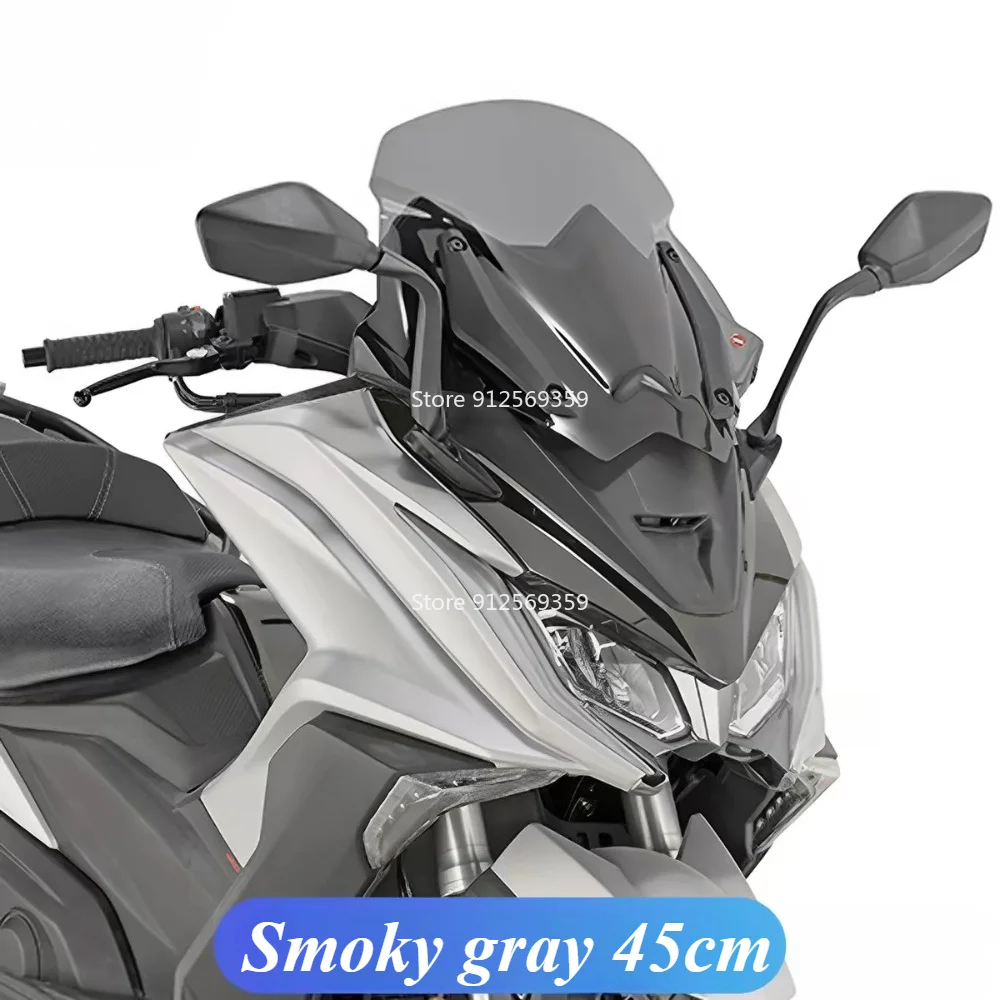 Fit for KYMCO AK550 Motorcycle Windshield 45cm High Wind Screen Front Glass Windscreen Wind Deflector Modification Accessories view 2