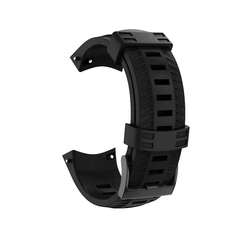 إكسسوارات حزام ساعة سيليكون للرجال والنساء متوافقة مع حزام ساعة Suunto 9 Spartanbaro سوار معصم مطاطي رياضي