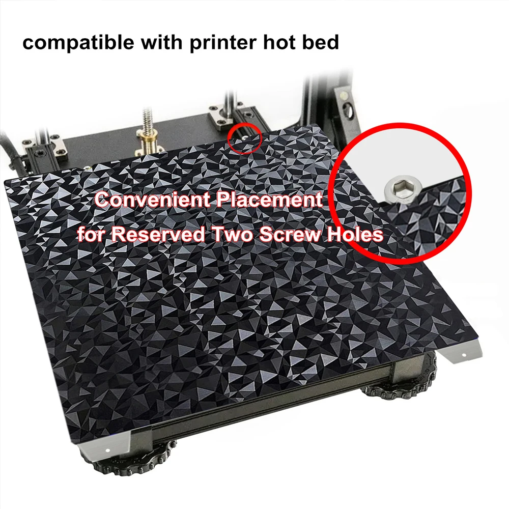 لوحة PEI لـ Ender 3 V3 SE، Ender 3 V3 KE، Ender 3/5 S1 Pro Build Plate K1C سرير ساخن لـ Creality K1، Ender 3 V3 PEI Sheet #4