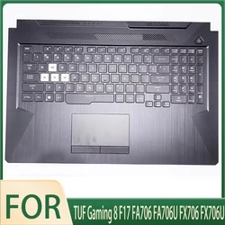 New Original For TUF Gaming 8 F17 FA706 FA706U FX706 FX706U Laptop Palmrest Case Keyboard US English Version Upper Cover