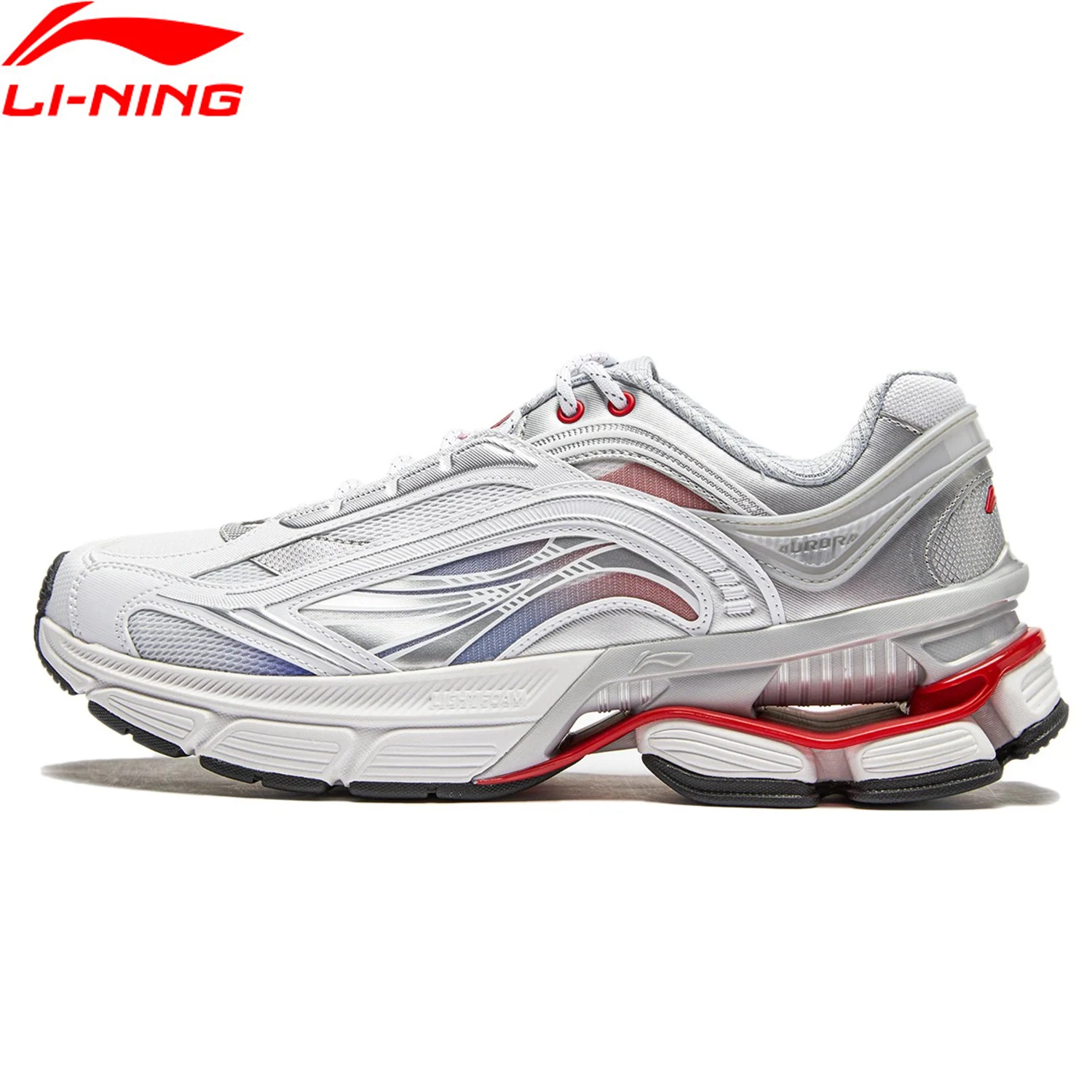 Li-Ning Men AURORA RENEW Classic Lifestyle Shoes LIGHT FOAM Cushion Retro Wearable Sport Shoes Stable Support Sneakers AGCU051