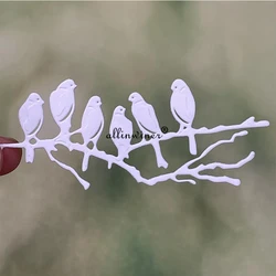 Bird branch decoration Metal Cutting Dies Stencils For DIY Scrapbooking Decorative Embossing Handcraft Die Cutting Template