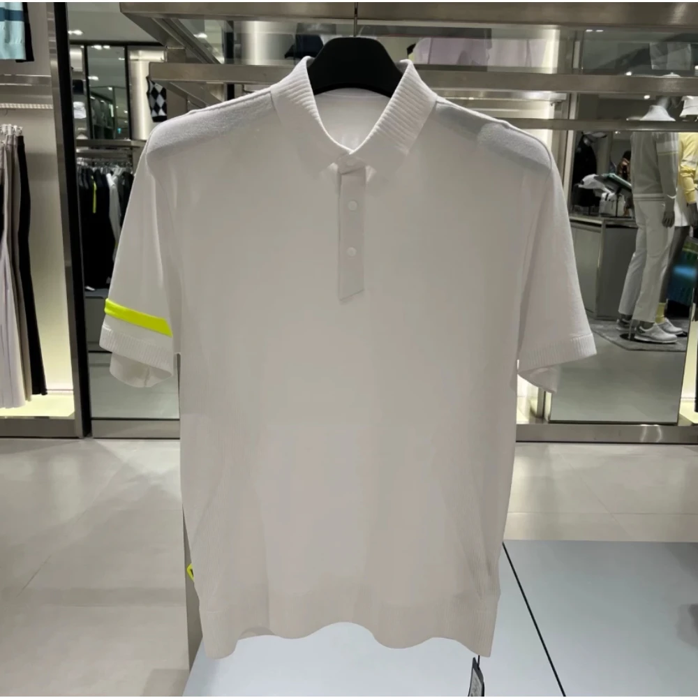 2026 Summer New Men's Golf Polo Shirt Short Sleeve Breathable for Office Casual Polo Top Versatile Business Activewear