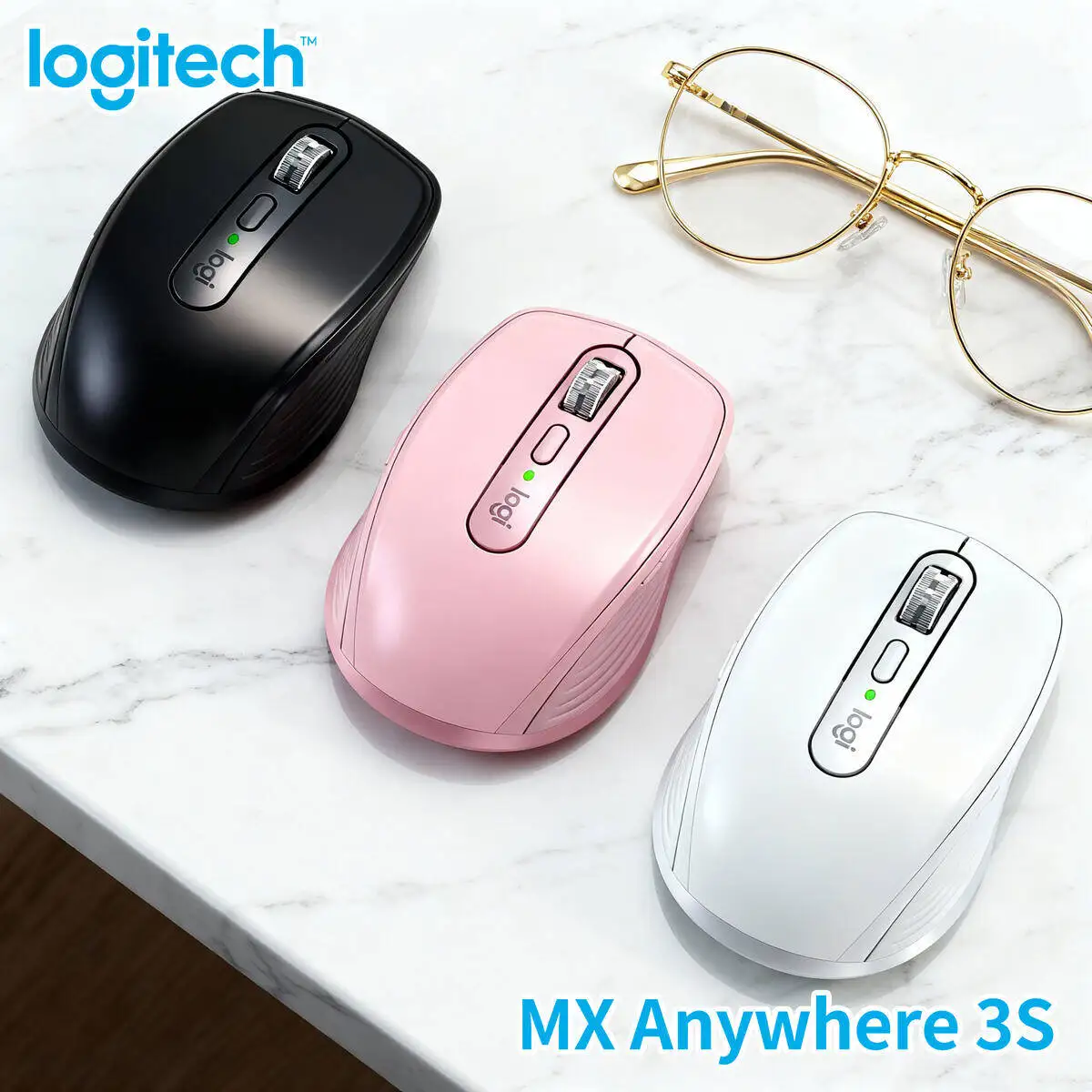 

Logitech MX Anywhere 3S High DPI Mouse for XPS Laptop Accurate Tracking Office