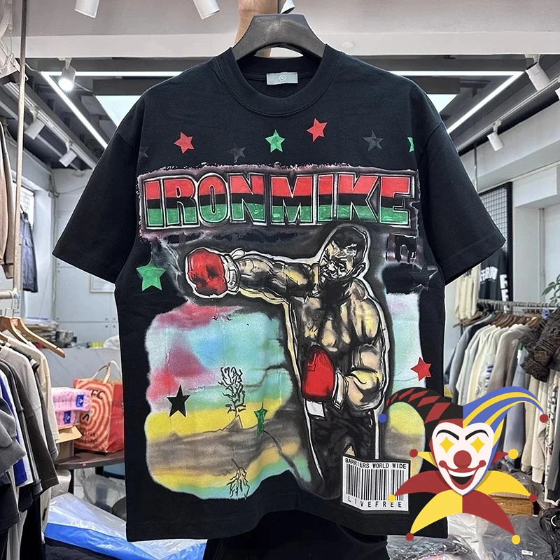 

Graffiti Boxer T shirt Men Women Saint Digital Printing Tops Tee T-shirt