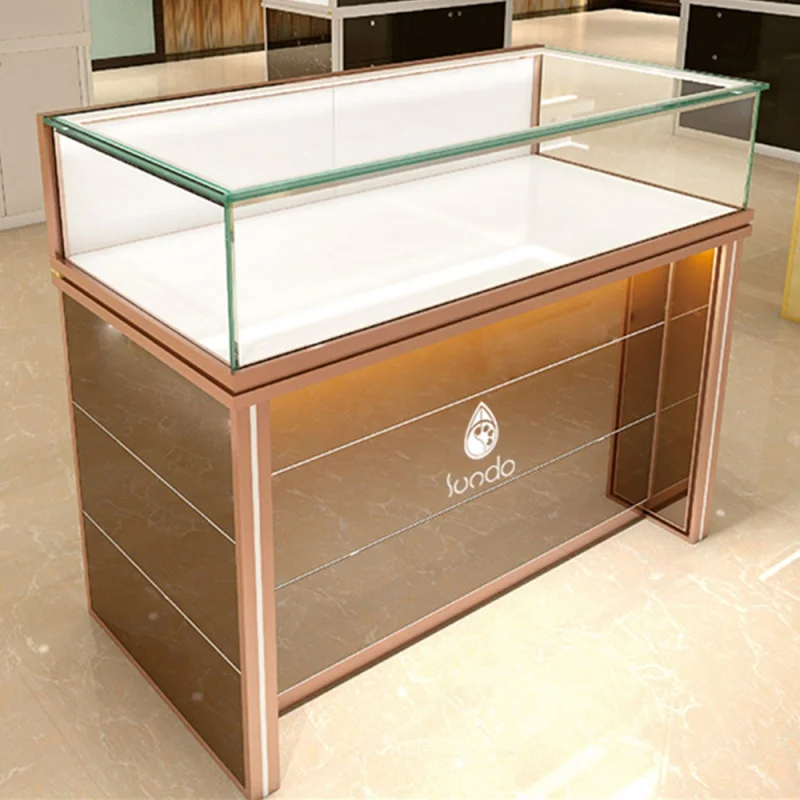 

Customized product、watches retail shop display tray stand storage showcase LED lighting door display cabinet for jewel