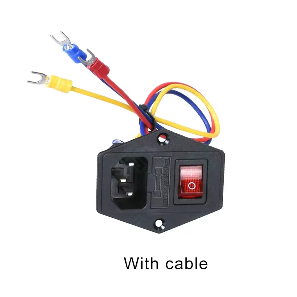 3D Printer Onderdelen 220 V/110 V Voeding Schakelaar Mannelijke Socket met Zekering voor 3D Printer DIY 3D Printer Accessoires