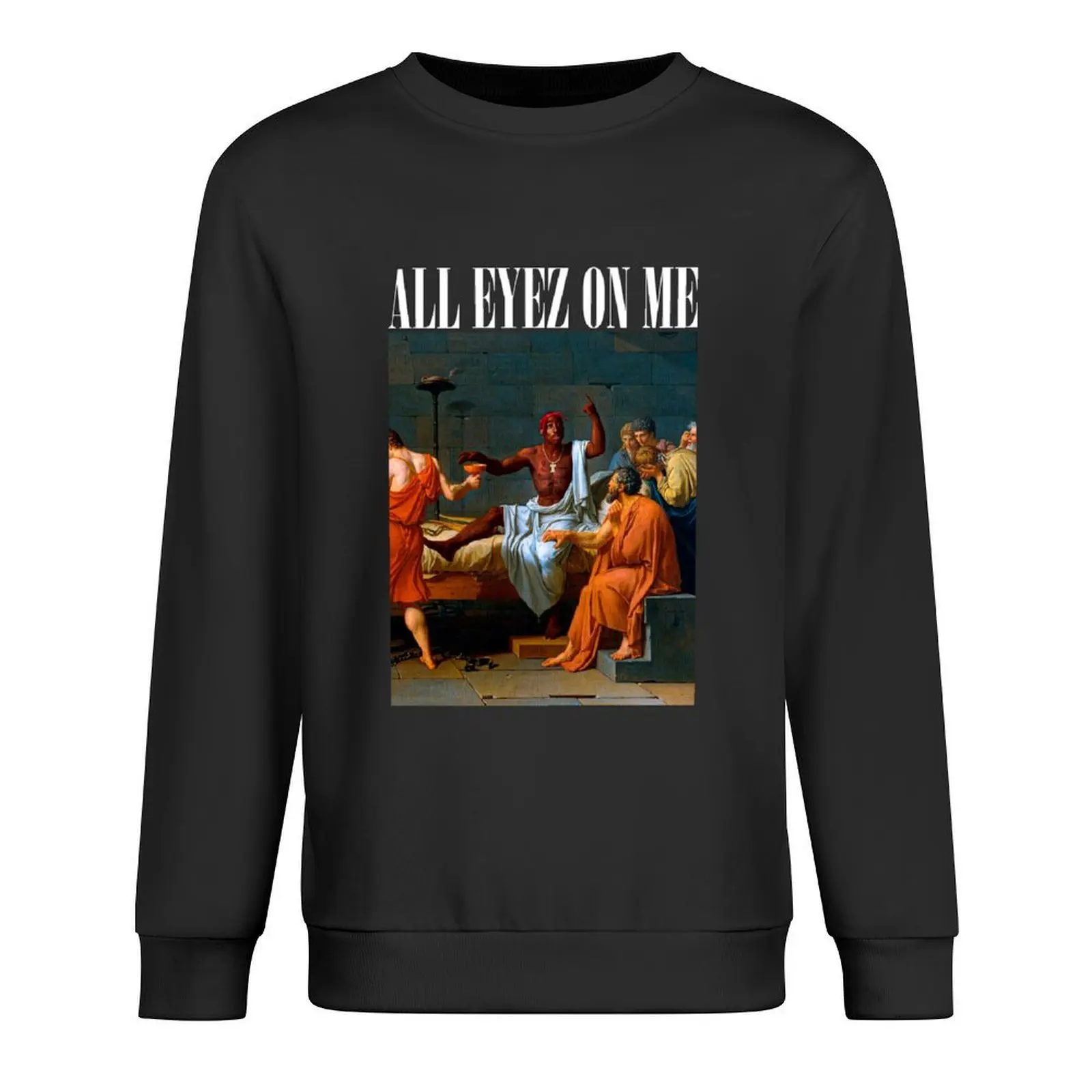 

Tupac in Renaissance Painting by Aristotle Pullover men's winter sweater japanese style autumn new products hooded sweatshirt