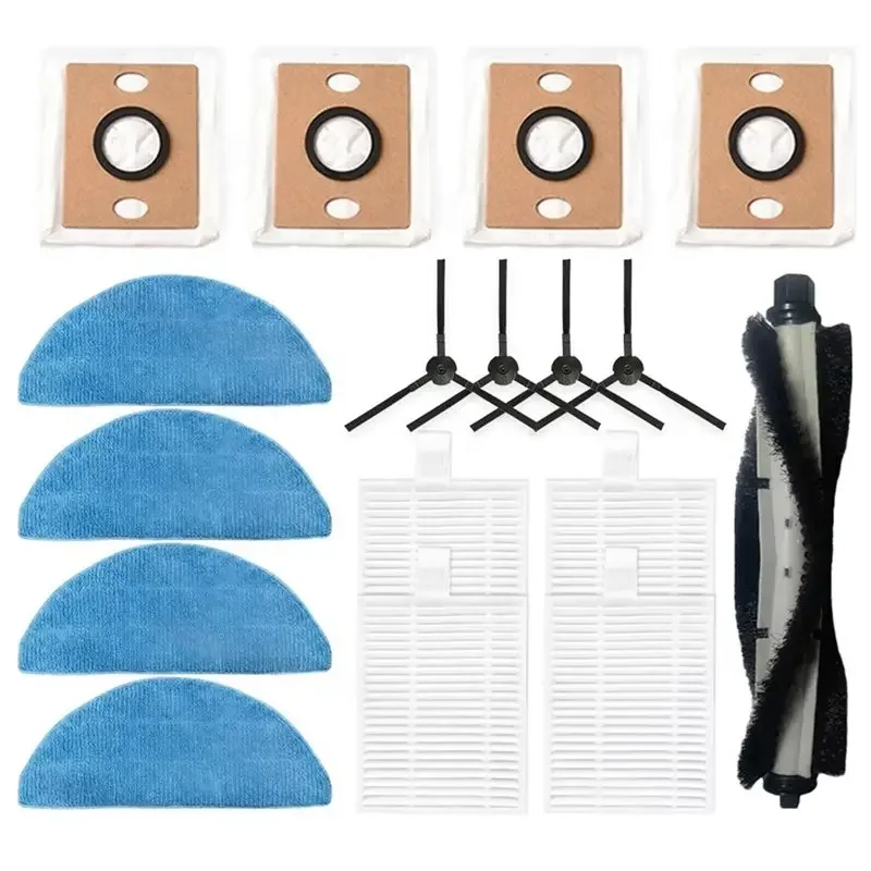 Replacement Kit For ILIFE A30 Pro Robot Vacuum Cleaner Includes Main Brush, Side Brushes, Filter, Microfiber Mop Clot