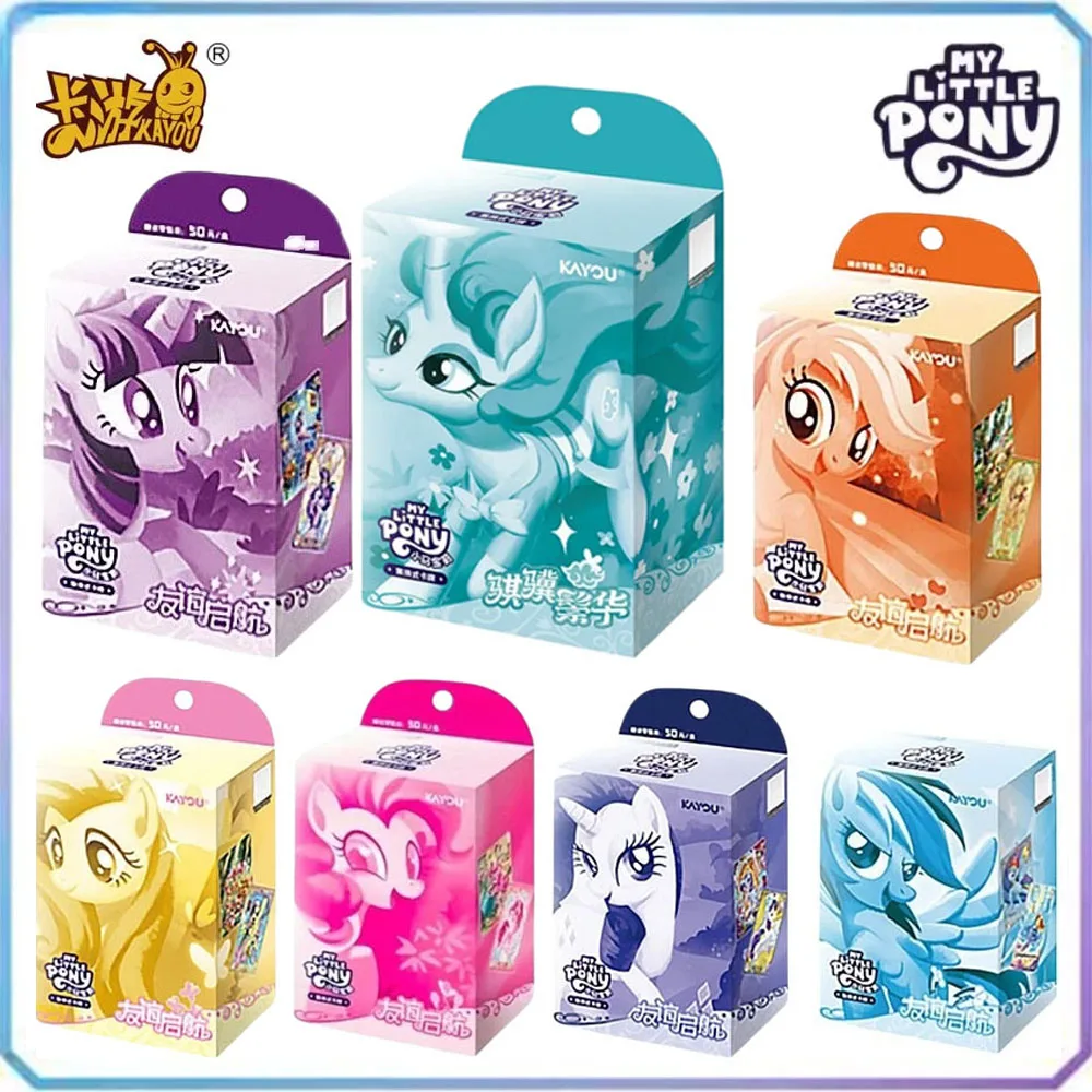 KAYOU New My Little Pony Card My Little Pony Trading Card Game Qiji Zonghua Pre-built TCG Battle Cards Anime Merchandise Gifts