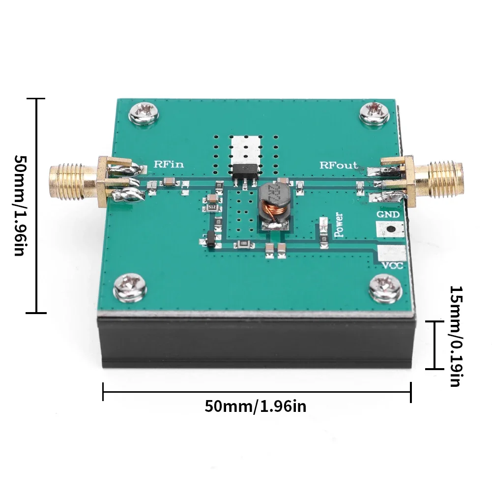 Wzmacniacz szerokopasmowy o częstotliwości radiowej 433 MHz 5 W Moduł wzmacniacza mocy sygnału RF o mocy 0,1 W do nadajnika bezprzewodowego 380-450