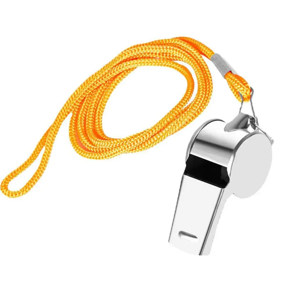 2pcs Training Whistles With Lanyard First Aid Loud Crisp Sound Whistle For Sports Referees