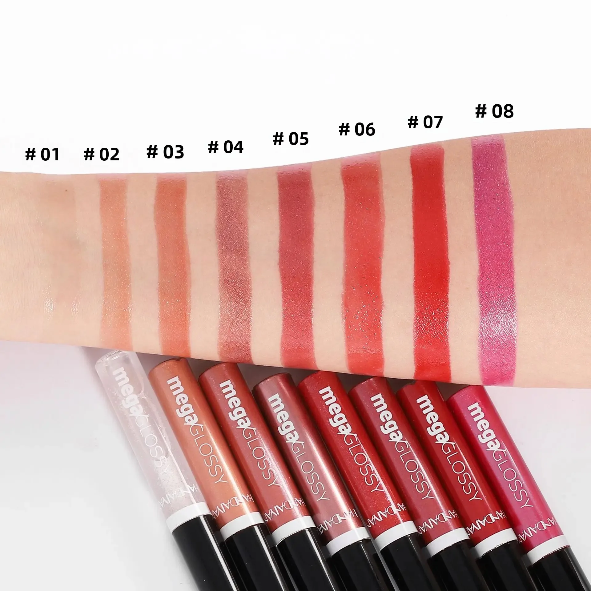 Lucidalabbra altamente lucido Idratante Adatto a tutti i toni della pelle Specchio come smalto per labbra Rossetto liquido Tinta per labbra Cosmetici per trucco a lunga durata