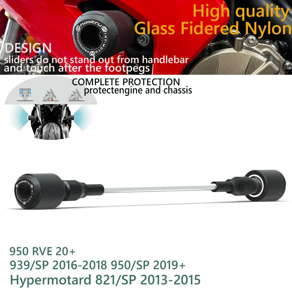 

Для DUCATI Hypermotard 821/SP 13-15 939/SP 16-18 950/SP 19+ 950 RVE 20+ защита от столкновений Бобны комплексная защита