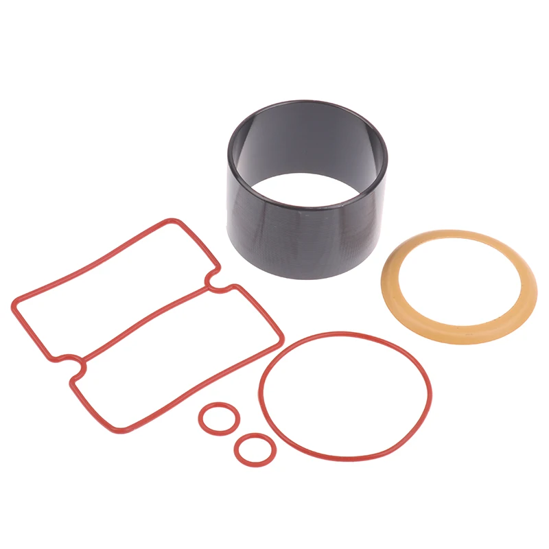 1Set Vacuum Pump Oil-Free Mute Air Compressor Cylinder Sleeve Piston Cylinder Ring Kit -cylinder/O-shaped/Square Catheter Gasket