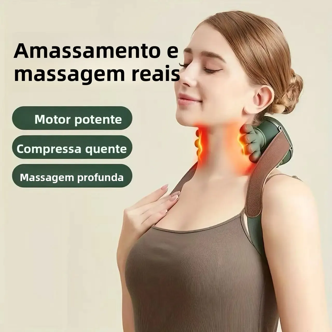 新入荷-ポータブルネック＆ショルダーマッサージャー-五指マッサージ技術をシミュレート-プロ仕様の深層揉みほぐし