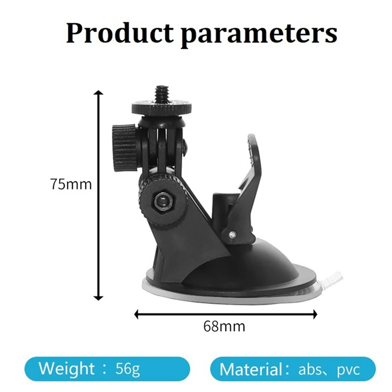 สมาร์ท-กล้องดูดถ้วยสําหรับผู้ถือรถผู้ถือแก้ว Monopod สําหรับ 360 Action กล้องอุปกรณ์เสริม