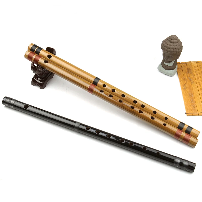 7/8 Hon Japanese Bamboo Flute Two Colors Musical Instruments Handmade Bamboo Woodwind Instrument Easy to Learn