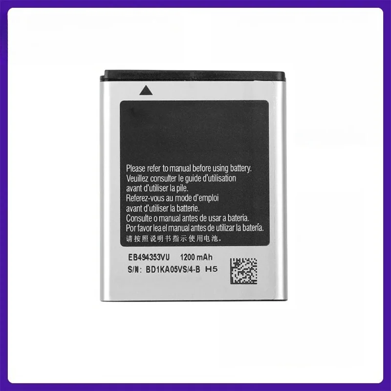 

Durable EB494353VU Phone Battery For Samsung S5330 C6712 Wave 2 Pro Pop i559 Safe And Stable Structure Ensures Long Term Usage