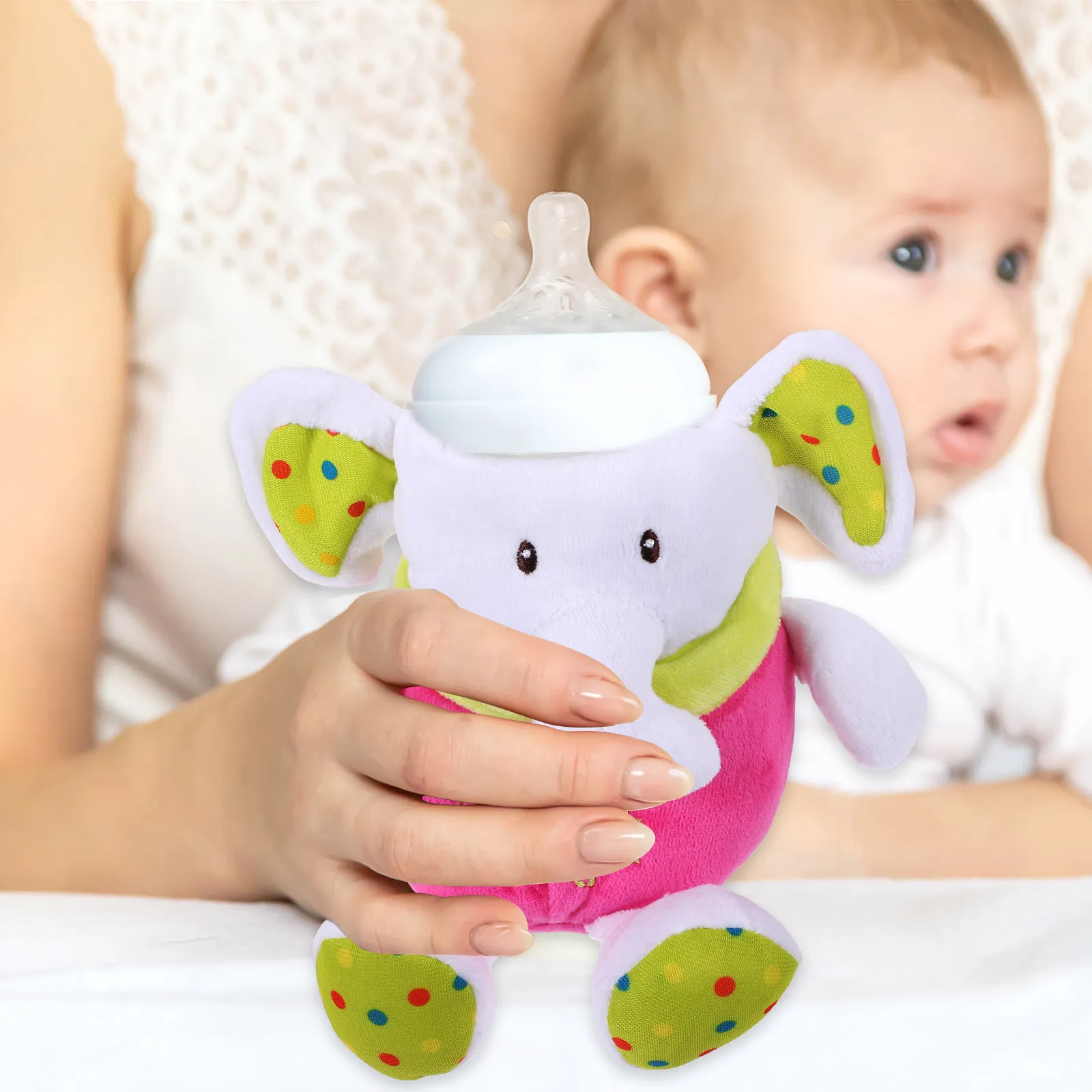

Baby Bottle Sleeve Insulated Protective Cover for Milk Feeding Bottle Portable Lightweight Travel Friendly Soft PP Cotton