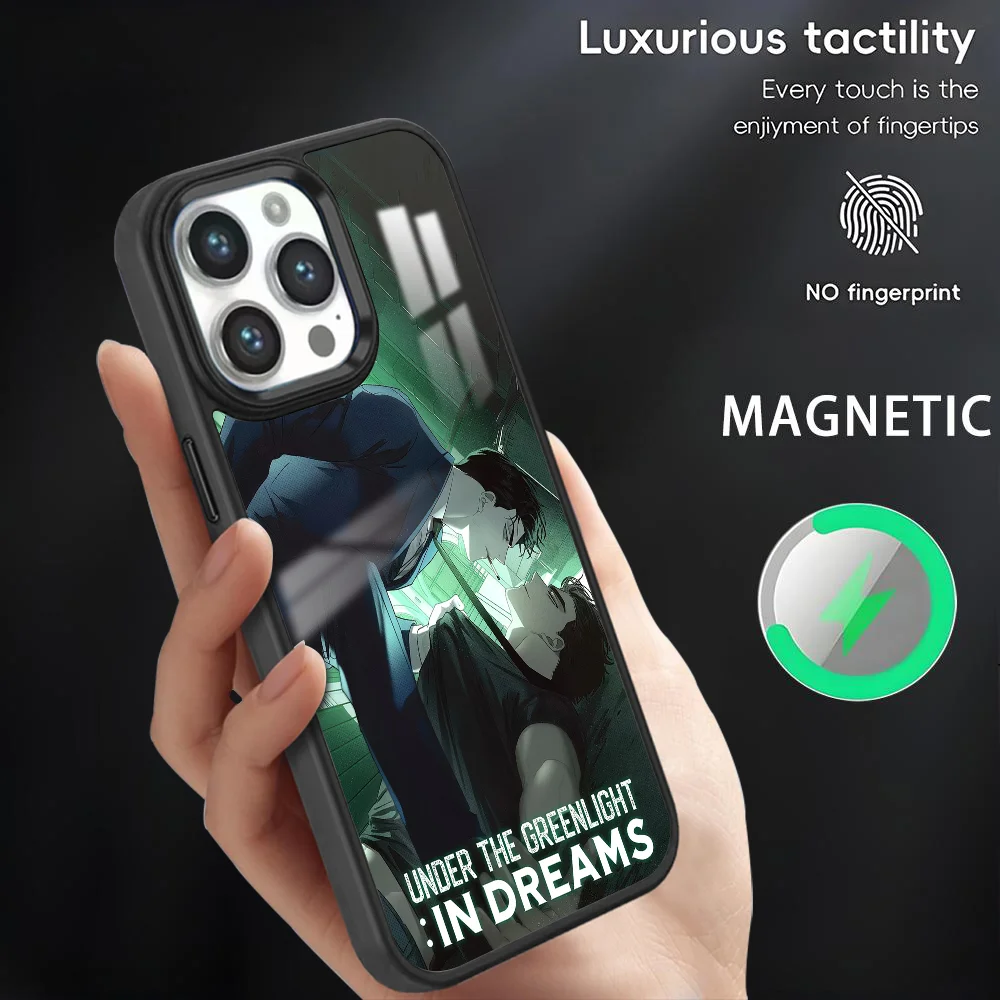 

Comics Under The G-Greenlight Phone Case For iPhone 16 15 14 13 12 11 Pro Max Plus Mini Magnetic Magsafe Wireless Charging Cover