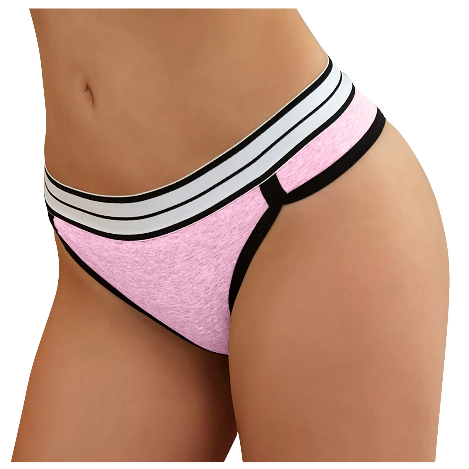 

Women Panties Cotton Underwear M-Xl Comfortable Underpants Low-Rise T-Back Panty Female Lingerie Sexy Underwear Stripe G-String