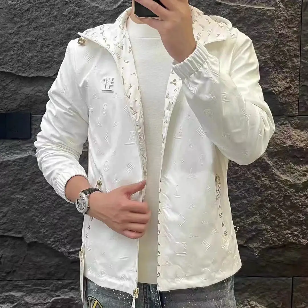 

Новый весенний продукт 2025: куртка с капюшоном, модная, универсальная, повседневная, продвинутая, легкая роскошная мужская куртка