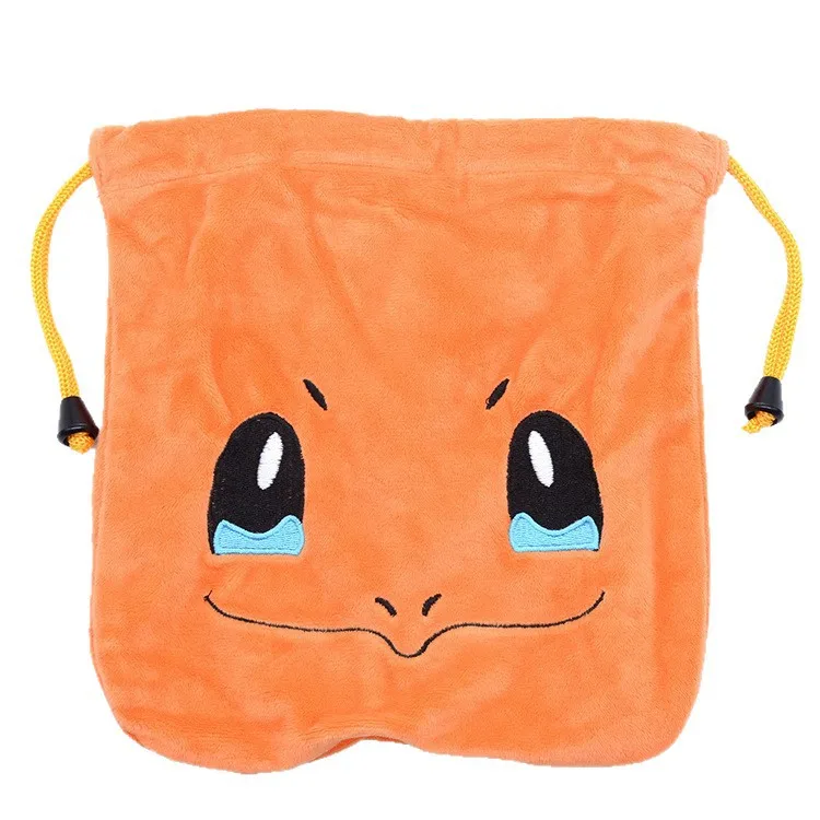 20x22cm Pokemon Pikachu Drawstring Anime Bag Cute Portable Storage Cosmetic Bag Coin Purse Children Birthday Gifts - view 5
