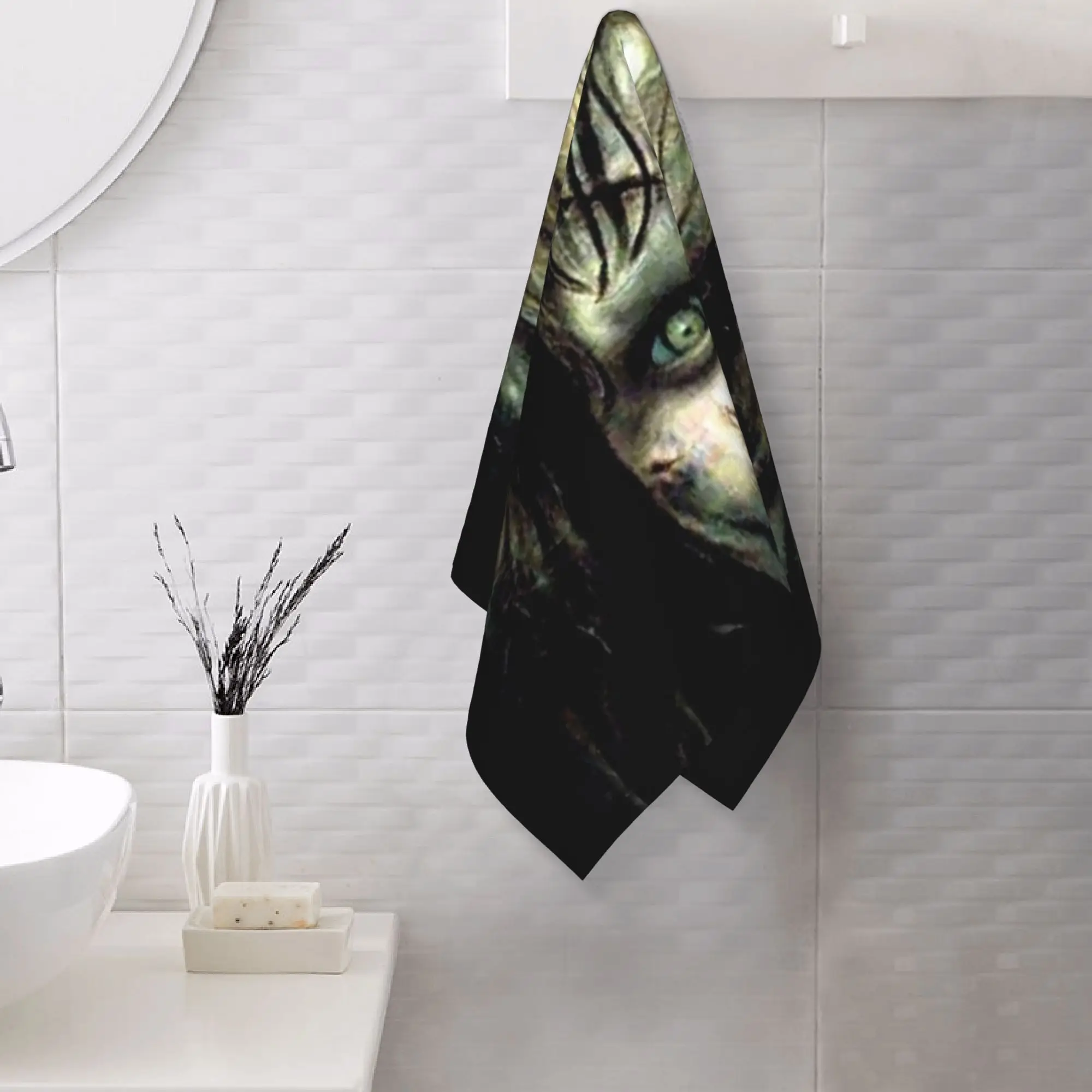Custom The Exorcist Horror Movie Soft Face Towel Quick Dry Pool Bath Cotton Towels Absorbent Quick