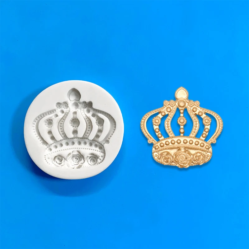 Lollipop silicone mold diy drop glue Chocolate Crown Rainbow baking mold Cake decoration Aromatherapy plaster silicone mold