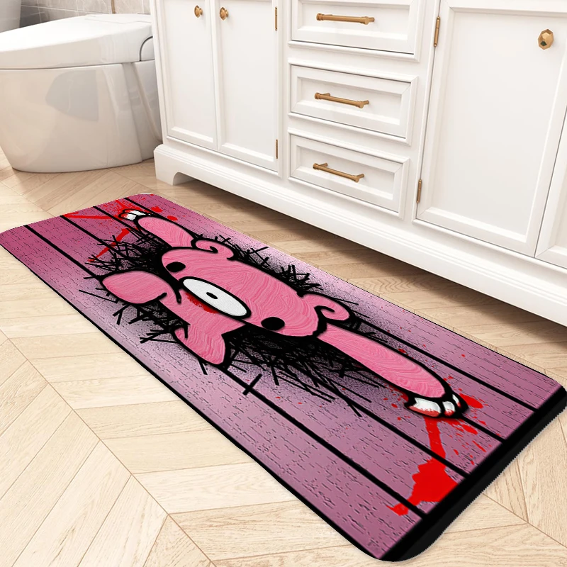 Custom Doormat Entrance Door D-Gloomy Bear Balcony Porch Foot Mat Non-slip Kitchen Carpet Slip-resistant Bedroom Bathroom Rug