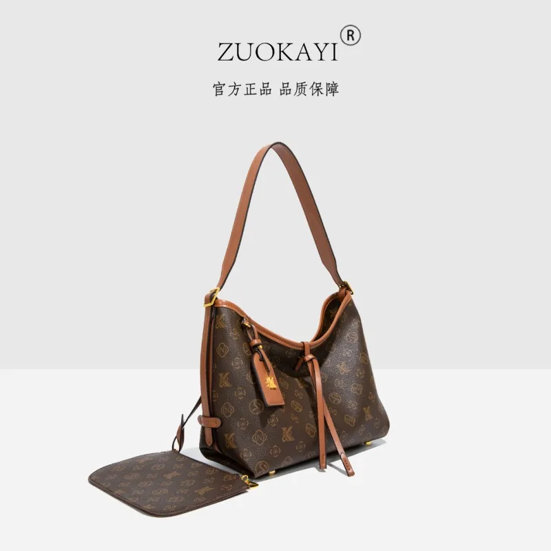 حقيبة كتف جلدية منسوجة حرفية تتميز بلمسات نحاسية قديمة وبطانة ناعمة لرحلات عطلة نهاية الأسبوع العتيقة #3