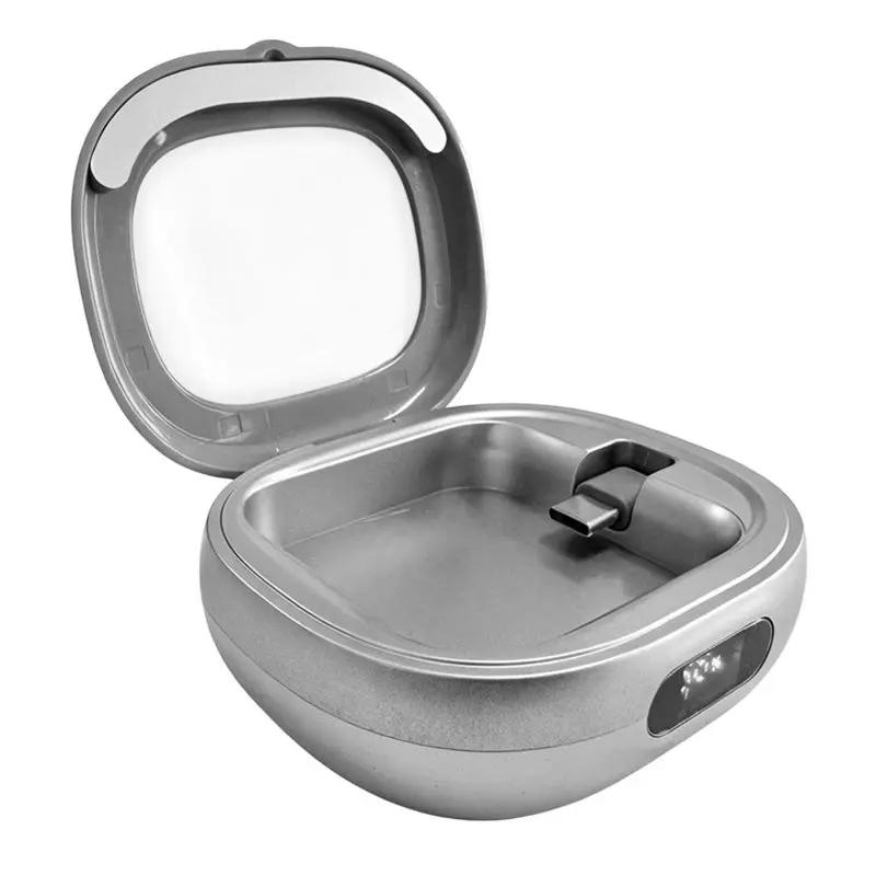 ABFN-For Oura Ring Gen 4& 3 Charging Case, Portable Travel Power Charger For Gen 4& 3 Silver