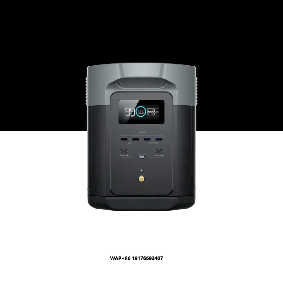 

Ecoflow DELTA 2 MAX 2048Wh 2400W Portable Power Station Solar Generator for Home Backup Emergency for Camping Hiking Lighting