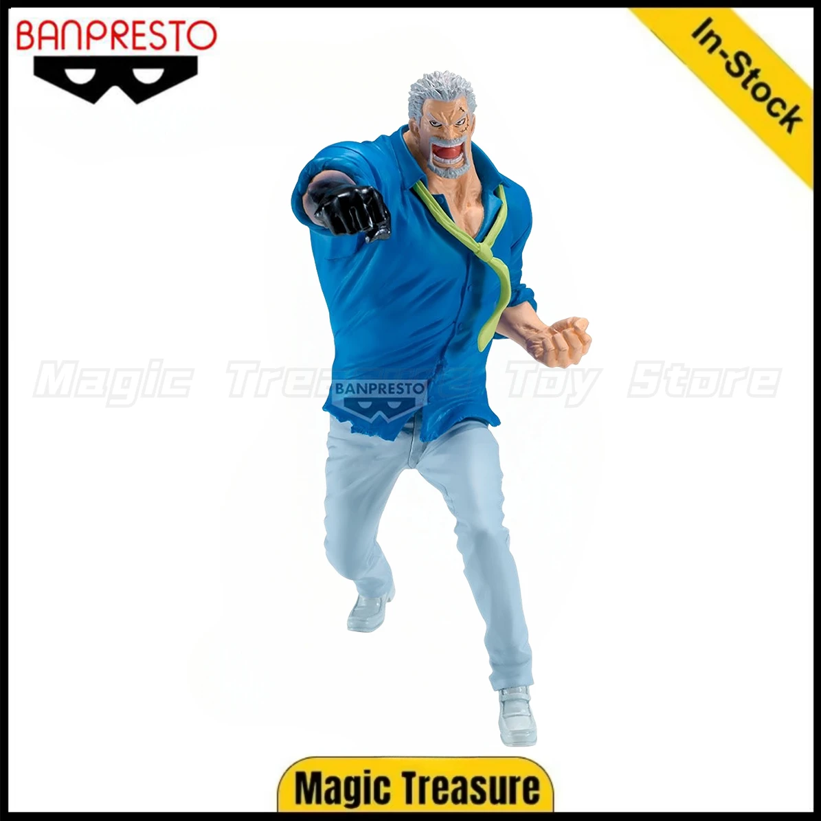 

【In Stock 】Original BANPRESTO BATTLE RECORD COLLECTION ONE PIECE Monkey D. Garp Figures Animation Ornaments
